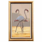 Painting by numbers flamingo couple